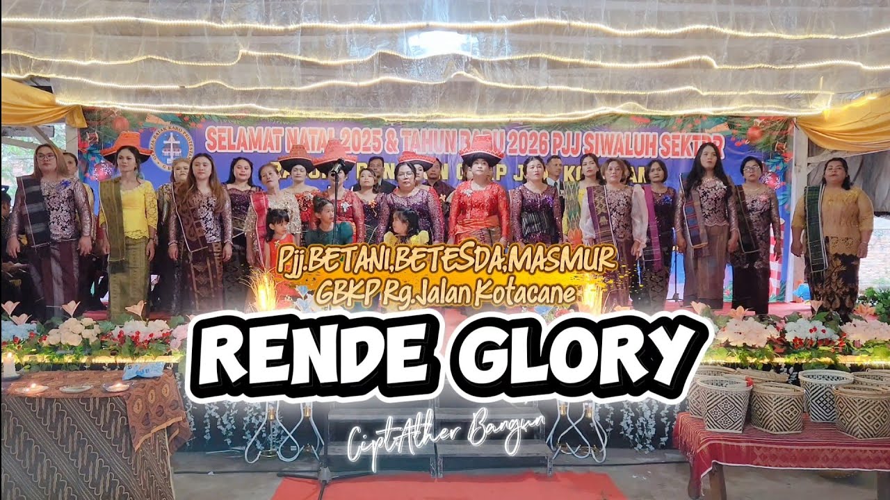 RENDE GLORY | Pjj.BETANI,BETESDA,MASMUR GBKP Rg.JALAN KOTACANE
