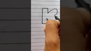 Letter 'K' in bubbles style