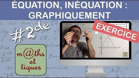 EXERCICE : Résoudre graphiquement une équation et une inéquation - Seconde