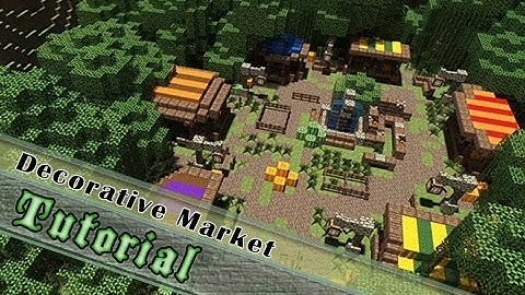Minecraft Tutorial: How To Build An Attractive Medieval Market! ( Jeracraft )