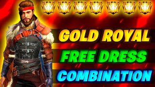 Free Fire Max New Gold Royal Free Dress Combination |No Top Up Dress Combination || Mad Hyper Gaming