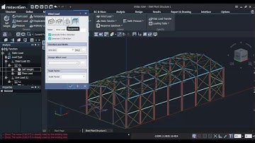 MIDAS nGen - (Part 2)  Steel Plant Structure in Tagalog   BC & Load