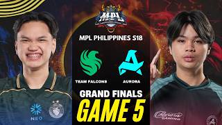 [GAME 5] TEAM FALCONS vs AURORA MPL PH S18 GRAND FINALS | FALCONS vs RORA