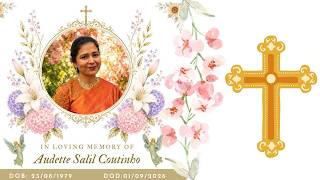Funeral Service of Late. Audette Salil Coutinho