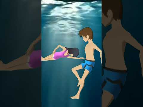 Yuta Mio Berenang di Laut Dalam Pantai Sakura | Sakura School Simulator