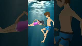 Yuta Mio Berenang di Laut Dalam Pantai Sakura | Sakura School Simulator