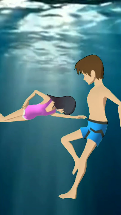 Yuta Mio Berenang di Laut Dalam Pantai Sakura | Sakura School Simulator