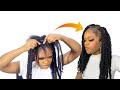 😱HOW TO: Easy Box Braid/ Rubber Band Method/ Protective style