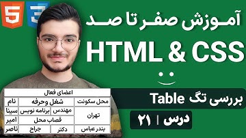آموزش تگ Table در HTML - ایجاد جداول زیبا و کاربردی در طراحی وب