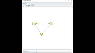 Design a DFA with input string 0,1 the string ending with '00' using J Flap
