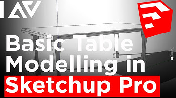 TABLE MODEL IN SKETCHUP PRO 2019