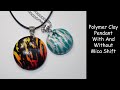 Sunset and Cool Morning Breeze Polymer Clay Pendant