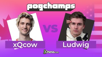 @xQcOW and @ludwig Get Into Chaotic Queen Endgame Time Scrabble! | Chess.com PogChamps [SEMIFINALS]