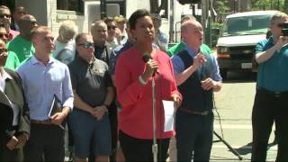 DC crosswalks spray painted with pride