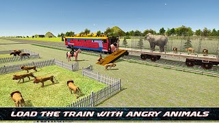 Angry Animals Train Transport // Cargo Train Zoo Farm Transport Driving-Android Gameplay screenshot 3