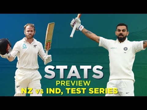 New Zealand V India Test Series Stats Preview Youtube