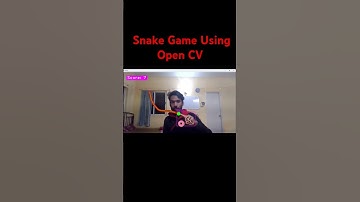 Snake 🐍 game 🎯 using Open Cv #opencv #python #ai #ml #tech