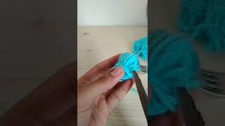 cute pom pom#blue#red#pom pom#idea#shorts#video
