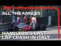 Lewis Hamilton's Last Lap Crash - All The Angles | 2009 Italian Grand Prix