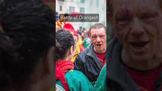 The Battle of the Oranges: Italy’s Most Thrilling Festival 🍊⚔️ The Battle of the Oranges: Italy’s Most Thrilling Festival 🍊⚔️