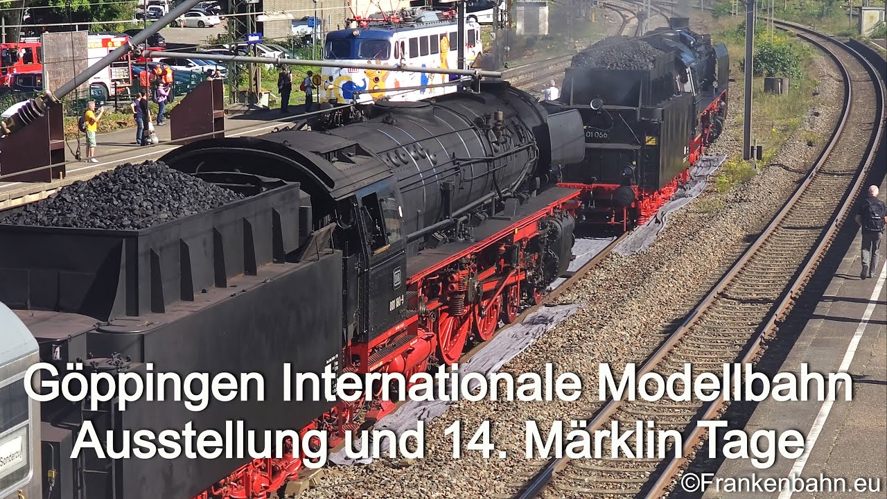 Göppingen IMA und Märklin Tage mit E03 002,  3x BR 01 unter Dampf + BR 52 BR 151 + 181, 110