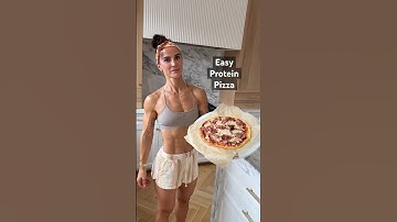 Easy Protein Pizza / train w me + get personalized meal plans + macros /  WeRise App 👉 Iink in BIO