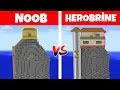 NOOB VS HEROBRİNE (Ev Yapmak) - Minecraft