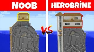 NOOB VS HEROBRİNE (Ev Yapmak) - Minecraft