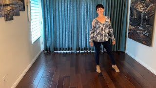 Simple Things line dance demonstration and tutorial by Stephie