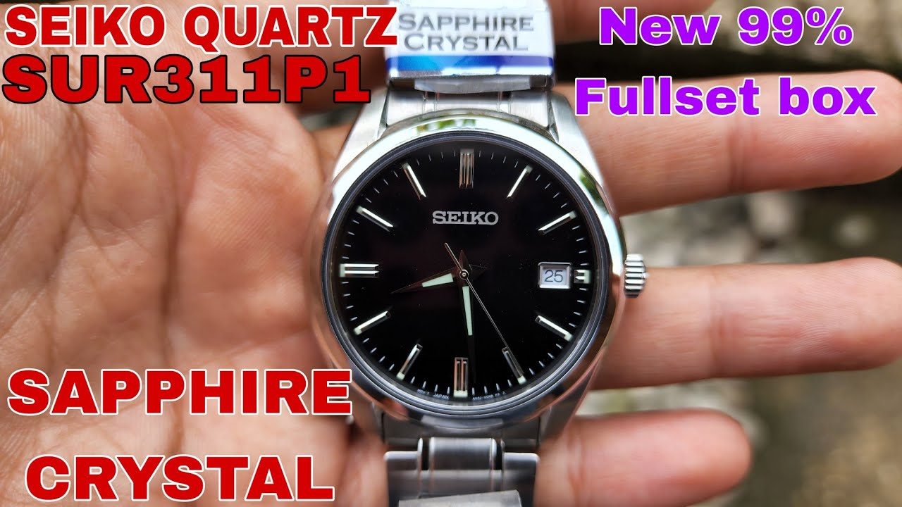 SOLD SEIKO SUR311P1 QUARTZ SAPPHIRE CRYSTAL KONDISI NEW 99% GRESS