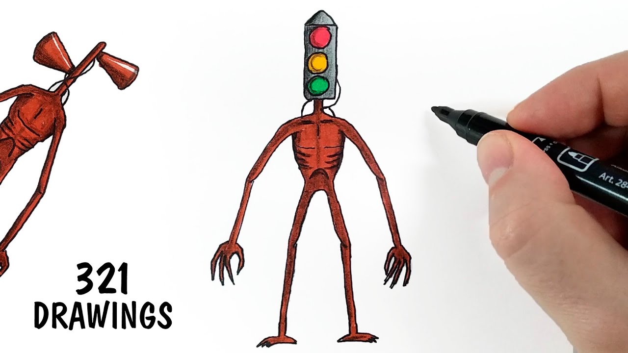 How to draw a Traffic light head, 321 Drawings @Taurus Art