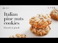 [ASMR] 🇮🇹 Italian Pignoli Cookie Recipe: A Traditional Italian pine nuts Cookie.(Biscotti ai Pinoli)