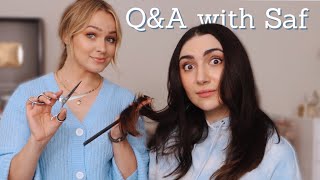 cutting SAFIYA NYGAARD’s hair + Q&amp;A - Kayley Melissa