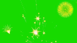 Christmas Fireworks Green Screen | Chroma Key
