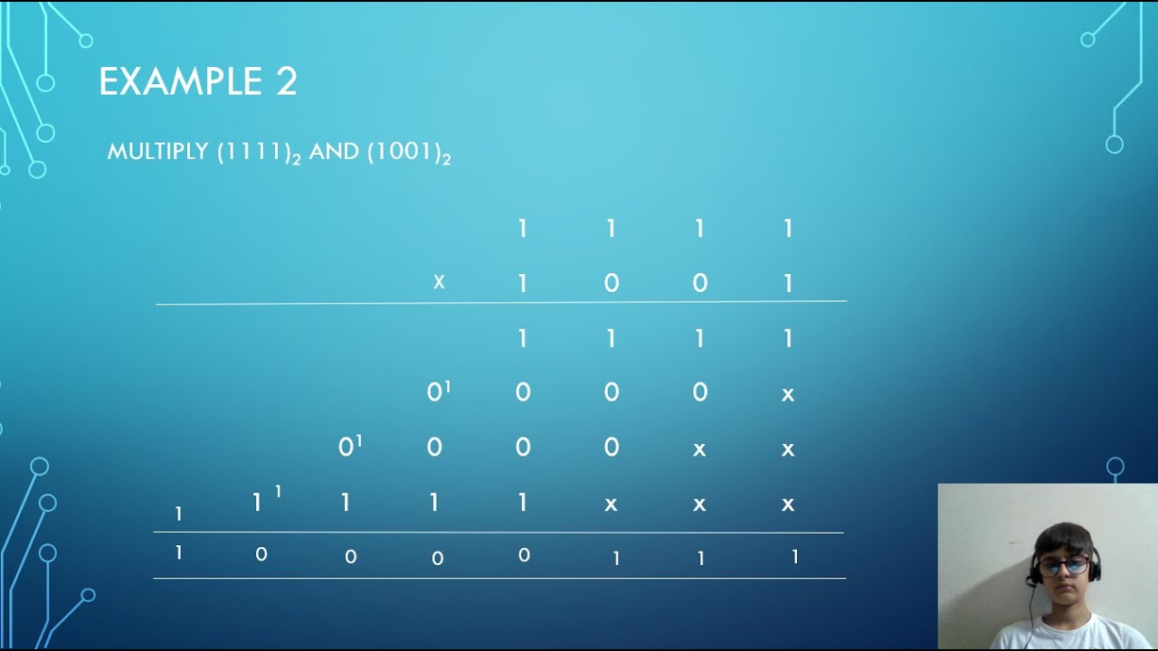 Binary numbers multiplication - YouTube