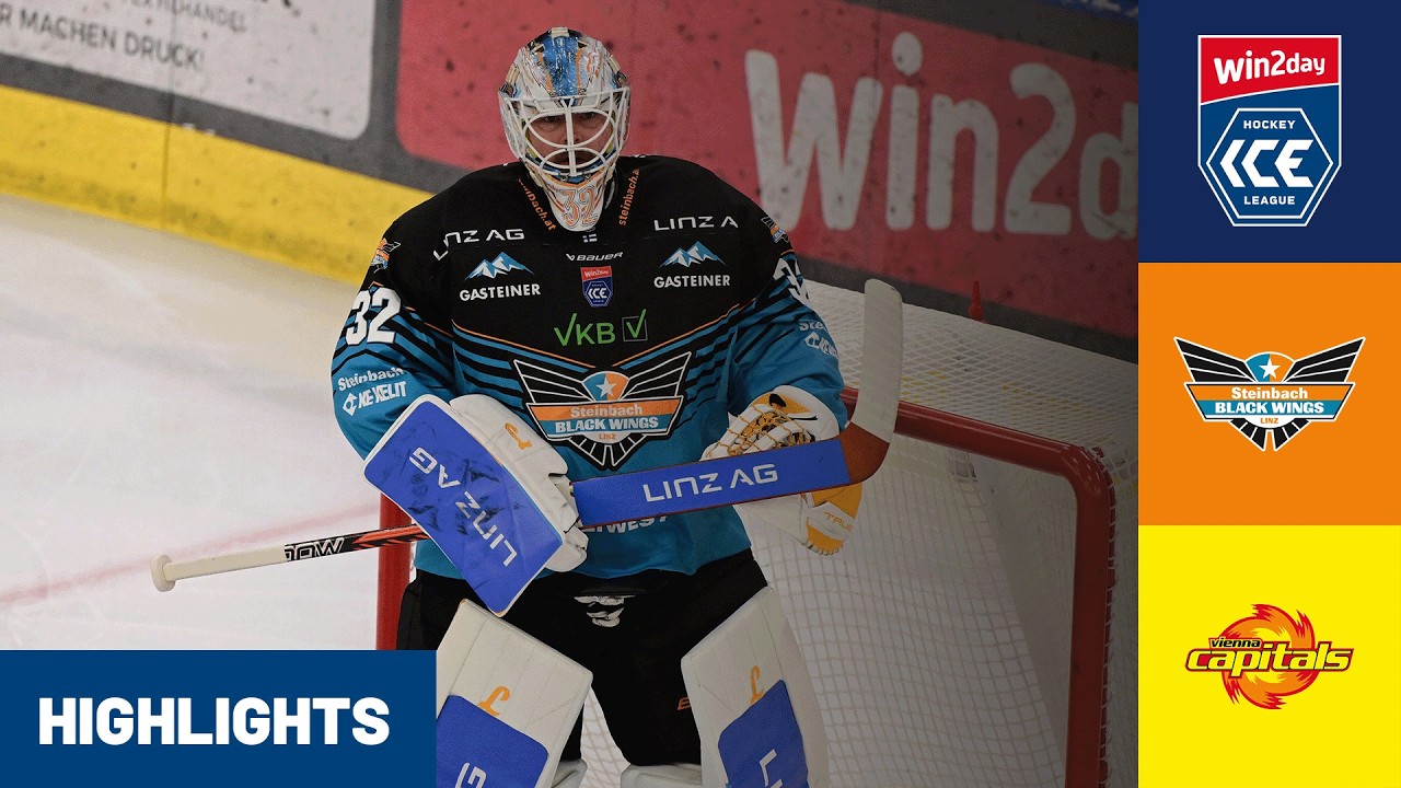 ICE: Steinbach Black Wings Linz vs Vienna Capitals | Highlights