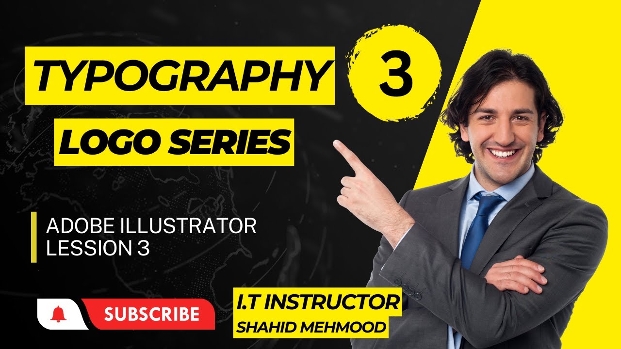 TYPOGRAPHY LOGO SERIES Lesson 3 in easy way - YouTube