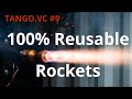 Commercializing Space with 100% Reusable Rockets