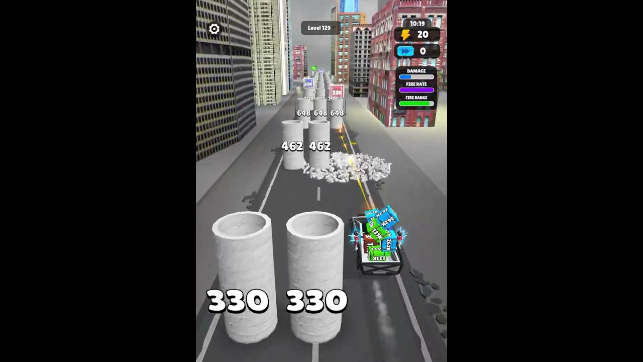 Car Rush 2048 gameplay (Level 129 and 130)