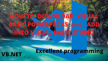 DOWNLOAD AND  INSTALL VISUAL BASIC  POWERPACKS  AND  ADD INTO  VISUAL BASIC STUDIO OR  VB.NET