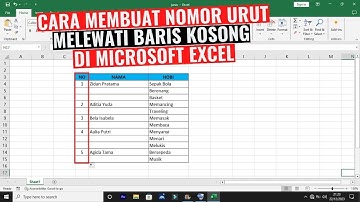 Cara Membuat Nomor Urut Melewati Baris Kosong di Microsoft Excel