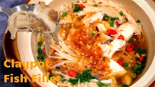 Claypot Garlic Enoki Fish Fillet | Super Easy Delicious Food
