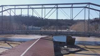 Marina Dock Breaks off and Hits the Singing Bridge in FrankFort During Flood - 1181495