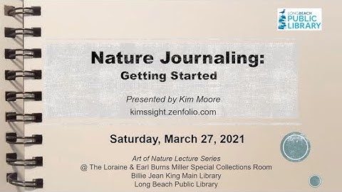 Nature Journaling: Getting Started