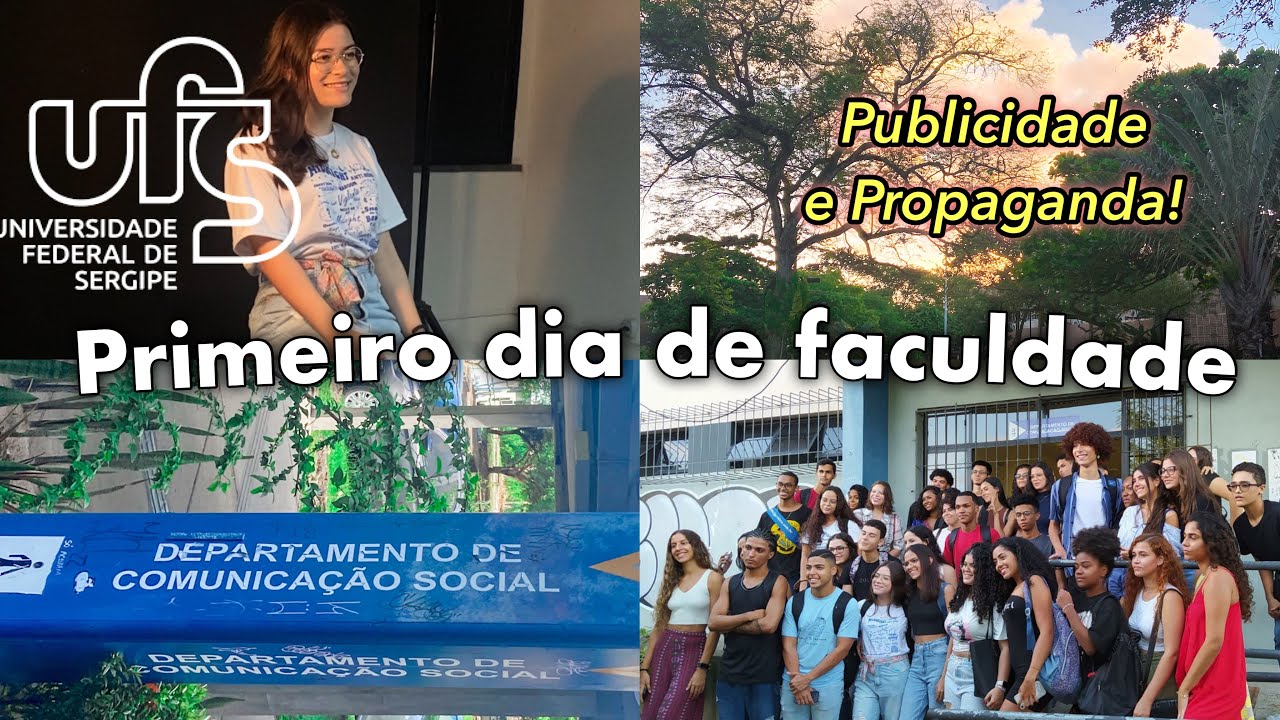 Primeiro dia de Publicidade e Propaganda na UFS!🤍🐓📚