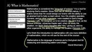 Shormann Precalculus, Lecture 1