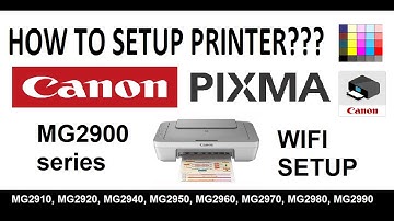 Canon PIXMA UNBOXING and SETUP WiFi MG2910, MG2920, MG2940, MG2950, MG2960, MG2970, MG2980, MG2990