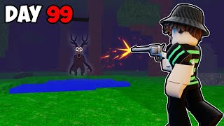 I Survived 100 DAYS In a Roblox Forest AGAIN..(watch till the end)