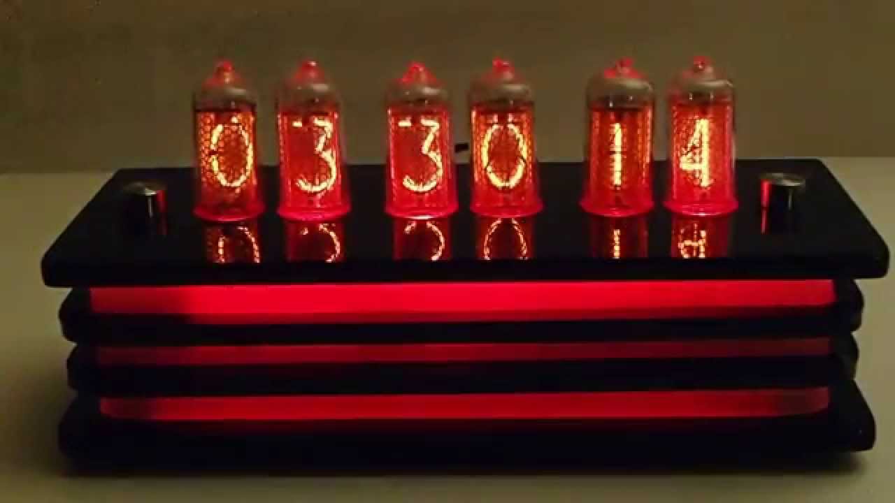 Six Digit IN-8-2 QTC Nixie Clock 'Deco' -  With Optional GPS Synchronization