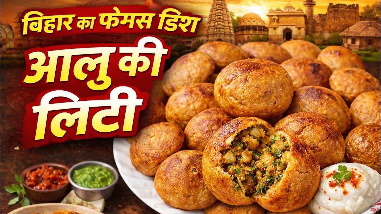 🤤आलू की लिट्टी | बिहार का स्वाद और लाजवाब व्यंजन | Aloo Litti Recipe | Crispy Aloo Litti | 😋 🤤